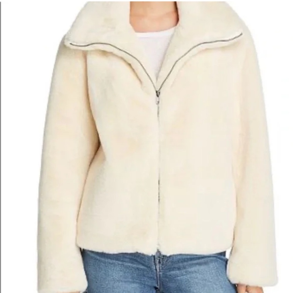 French Connection Cream Teddy Jacket